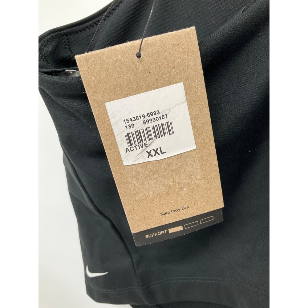 Nike Indy Women's Light support Sports Bra, Size XXL, Black - Picture 10 of 11